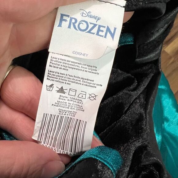 Disney Frozen 2 Anna Deluxe Halloween Costume Dress Detachable Cape Size Small - Picture 3 of 5